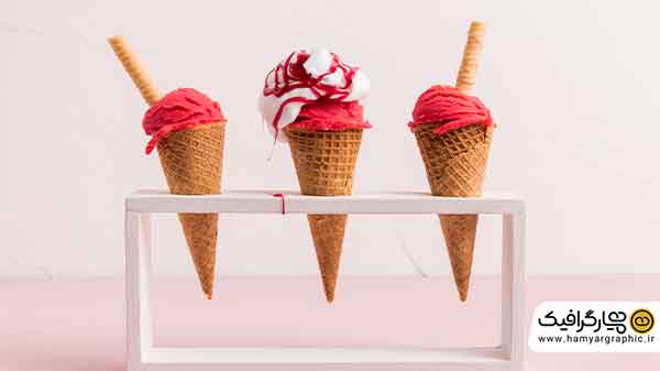 دانلود عکس بستنی قیفی