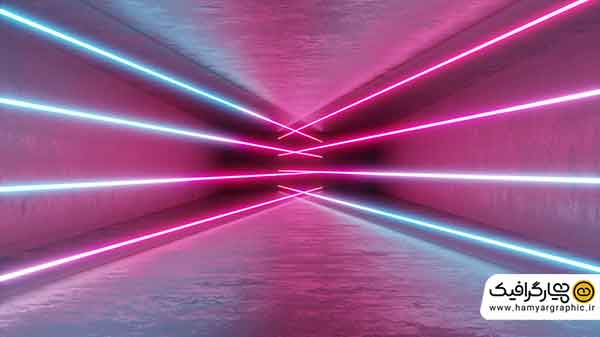دانلود بکگراند تونل نئونی