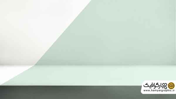 بکگراند سبز همراه با استند