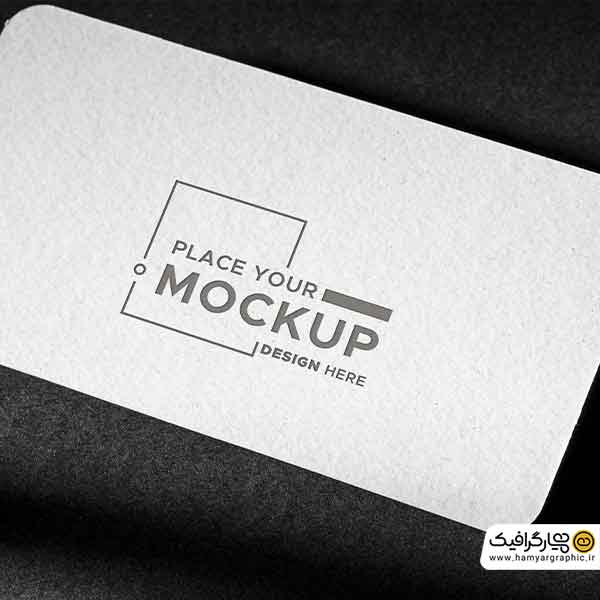 موکاپ کارت نمای نزدیک