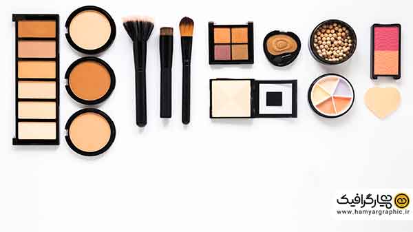 بکگراند رایگان لوازم ارایشی