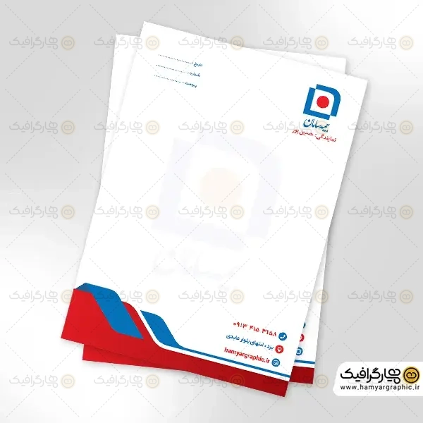 طرح لایه باز سربرگ بیمه سامان