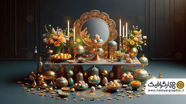 عکس سفره هفت سین طبیعی