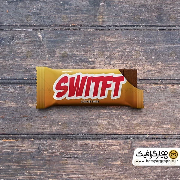 فایل PSD موکاپ شکلات