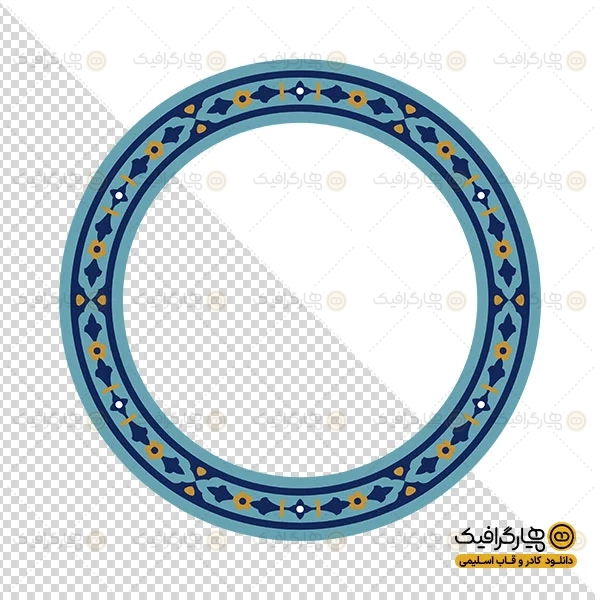 تصویر کاشی کاری دایره ای سنتی