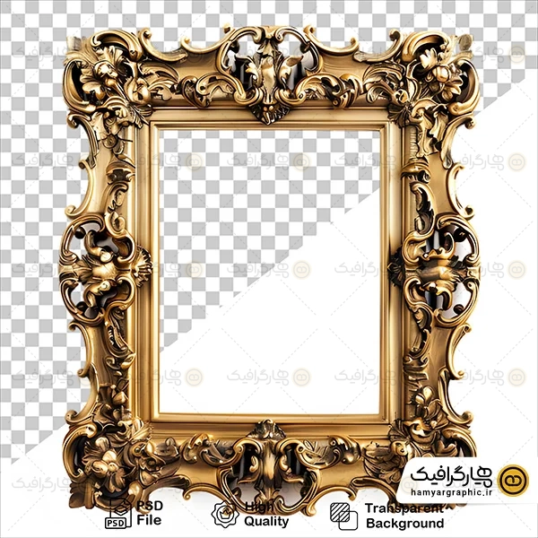 فریم چوبی PNG