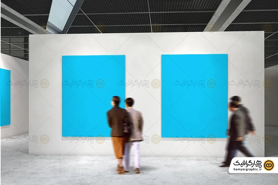 دانلود موکاپ گالری نقاشی