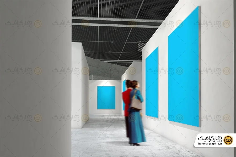 دانلود موکاپ نمایشگاه نقاشی