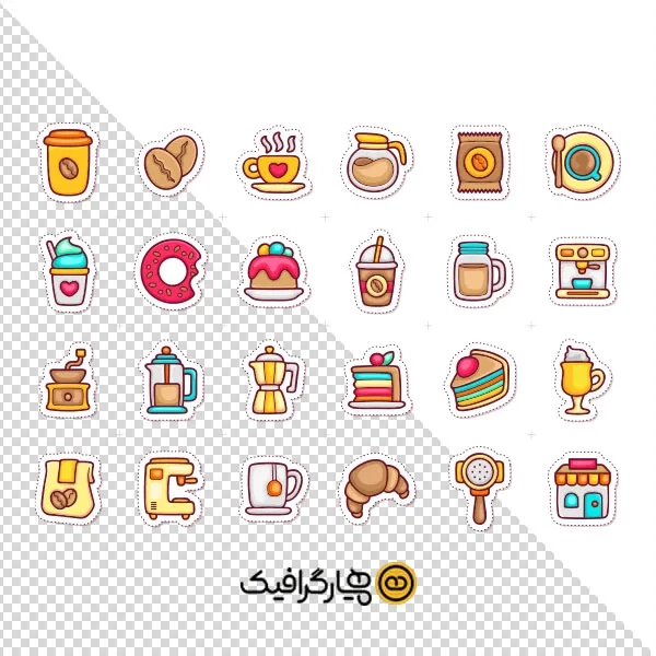 دانلود کاور هایلایت اینستاگرام کافی شاپ و بیکری