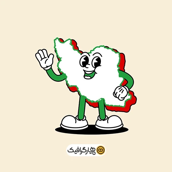 دانلود وکتور نقشه ایران سه بعدی