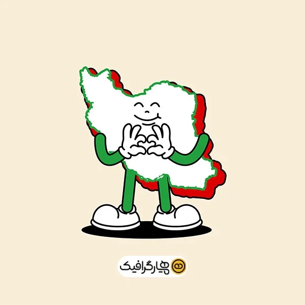 دانلود وکتور شکل نقشه ایران