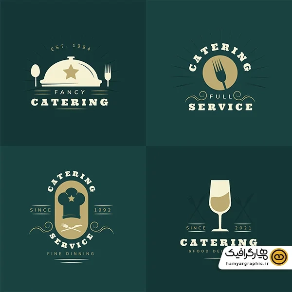 دانلود وکتور لوگو اسم رستوران