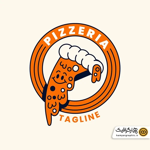 دانلود وکتور لوگو نماد پیتزا