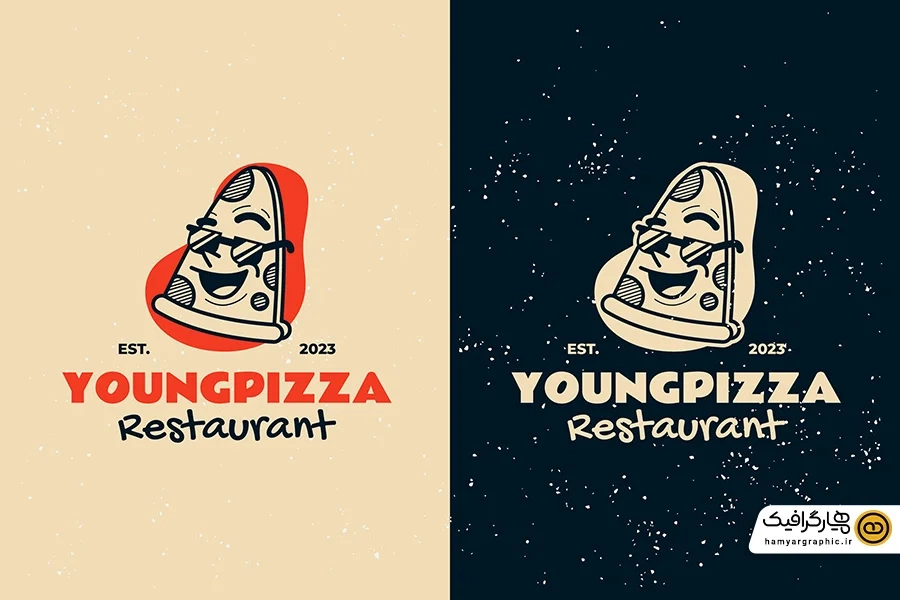دانلود وکتور جذاب لوگو پیتزا
