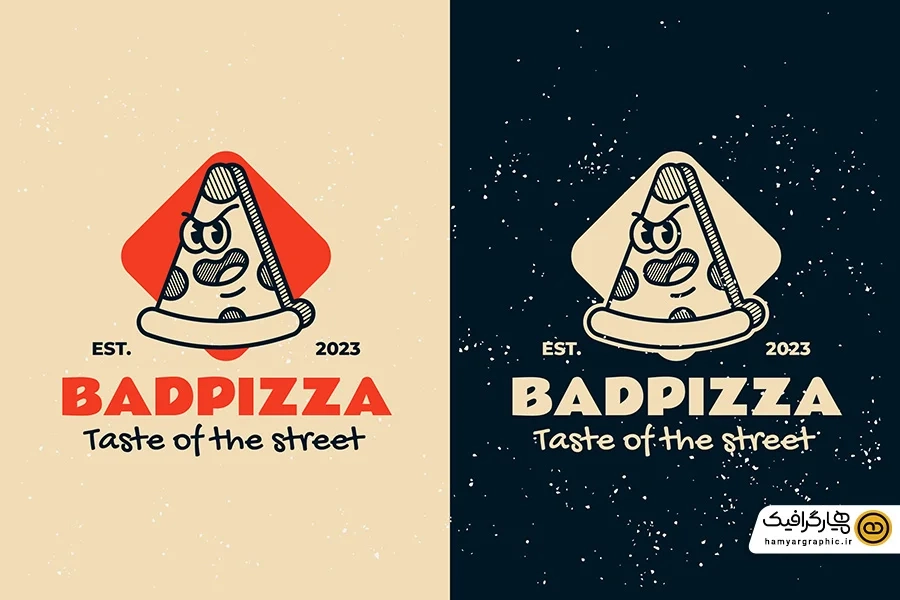 دانلود وکتور مدرن لوگو فست فود