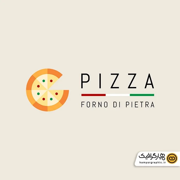 دانلود نماد وکتورلوگو پیتزا فست فود