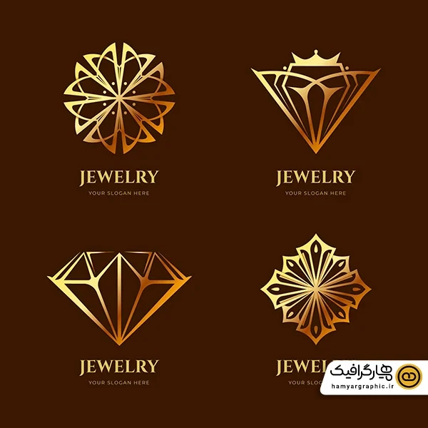 دانلود وکتور زیبا طلا و جواهر