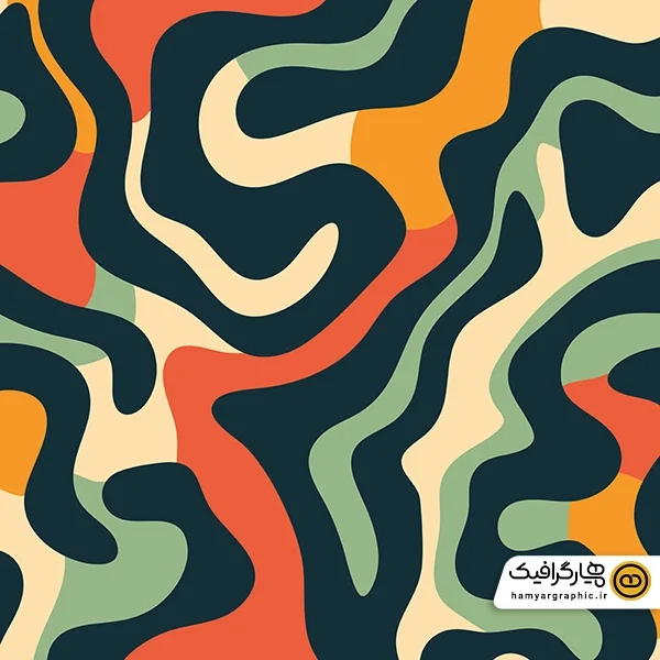 دانلود وکتور طرح پترن رنگی