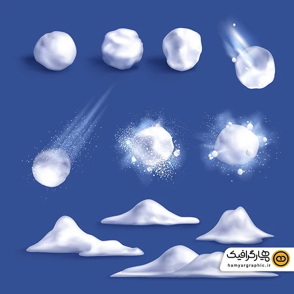 دانلود وکتور برف زمستان