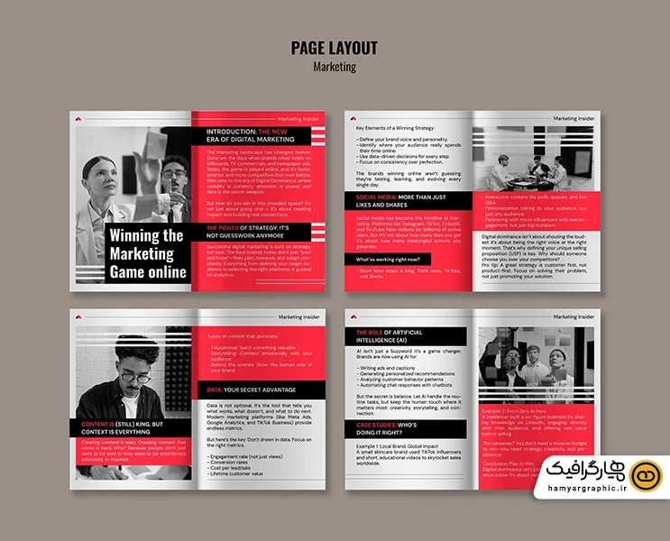 دانلود طرح لایه باز کاتالوگ شرکت