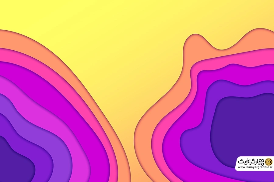 طرح بک گراند رنگی فانتزی