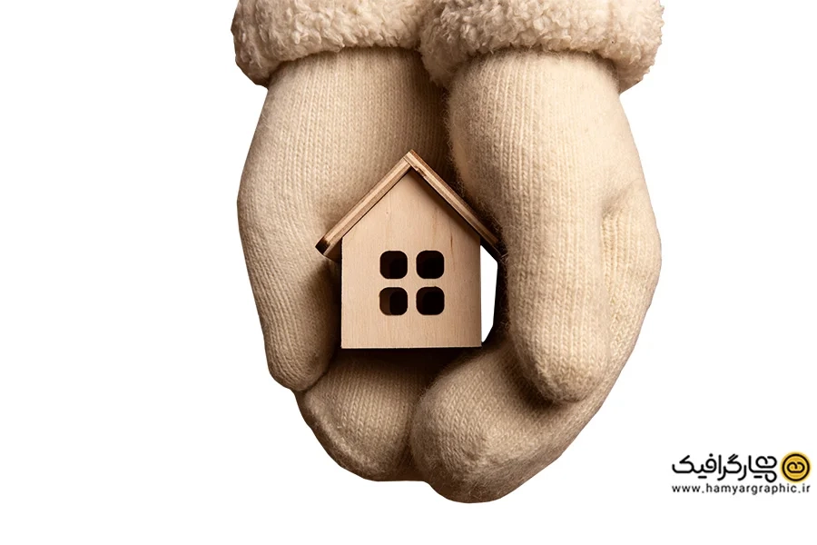 تصویر استوک ماکت خانه در دست | تصویر سه بعدی خانه و معماری