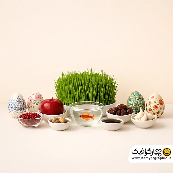 تصویر استوک با کیفیت سفره هفت سین