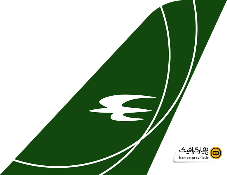 طرح لایه باز لوگو و دم هواپیمایی عراقی|Araghi