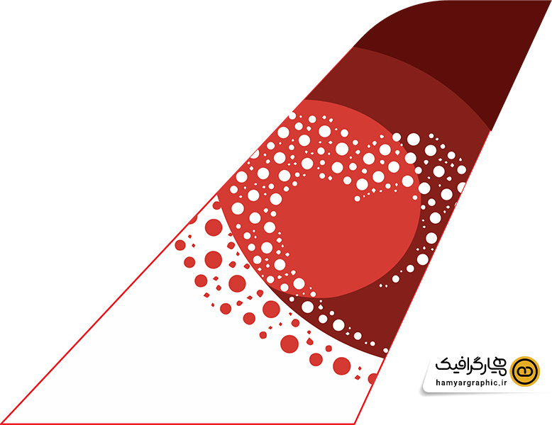 طرح لایه باز لوگو و دم هواپیمایی اوا|ava