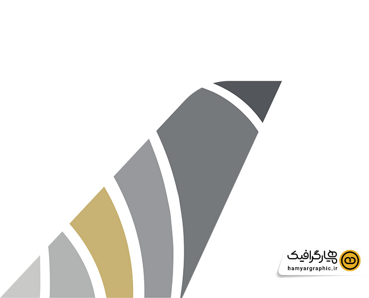 طرح لایه باز لوگو و دم هواپیمایی فلای پرشیا|flypersia