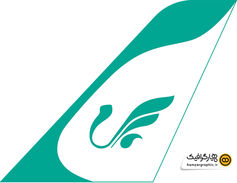طرح لایه باز لوگو و دم هواپیمایی ماهان|mahan