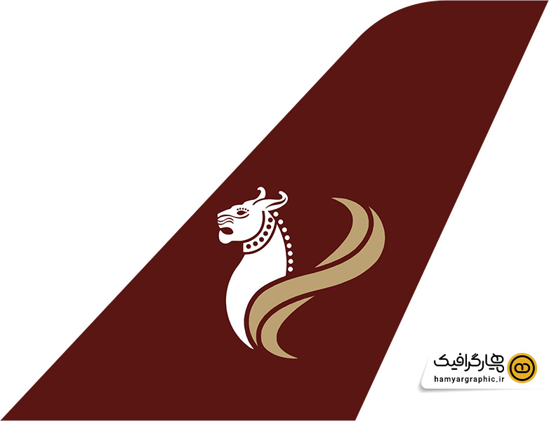 طرح لایه باز لوگو و دم هواپیمایی سهند|sahand