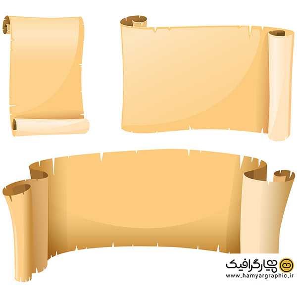  طرح لایه باز مجموعه وکتور کاغذ قدیمی