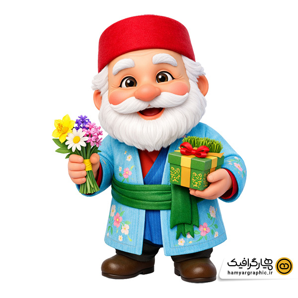 طرح با کیفیت کاراکتر عمو نوروز